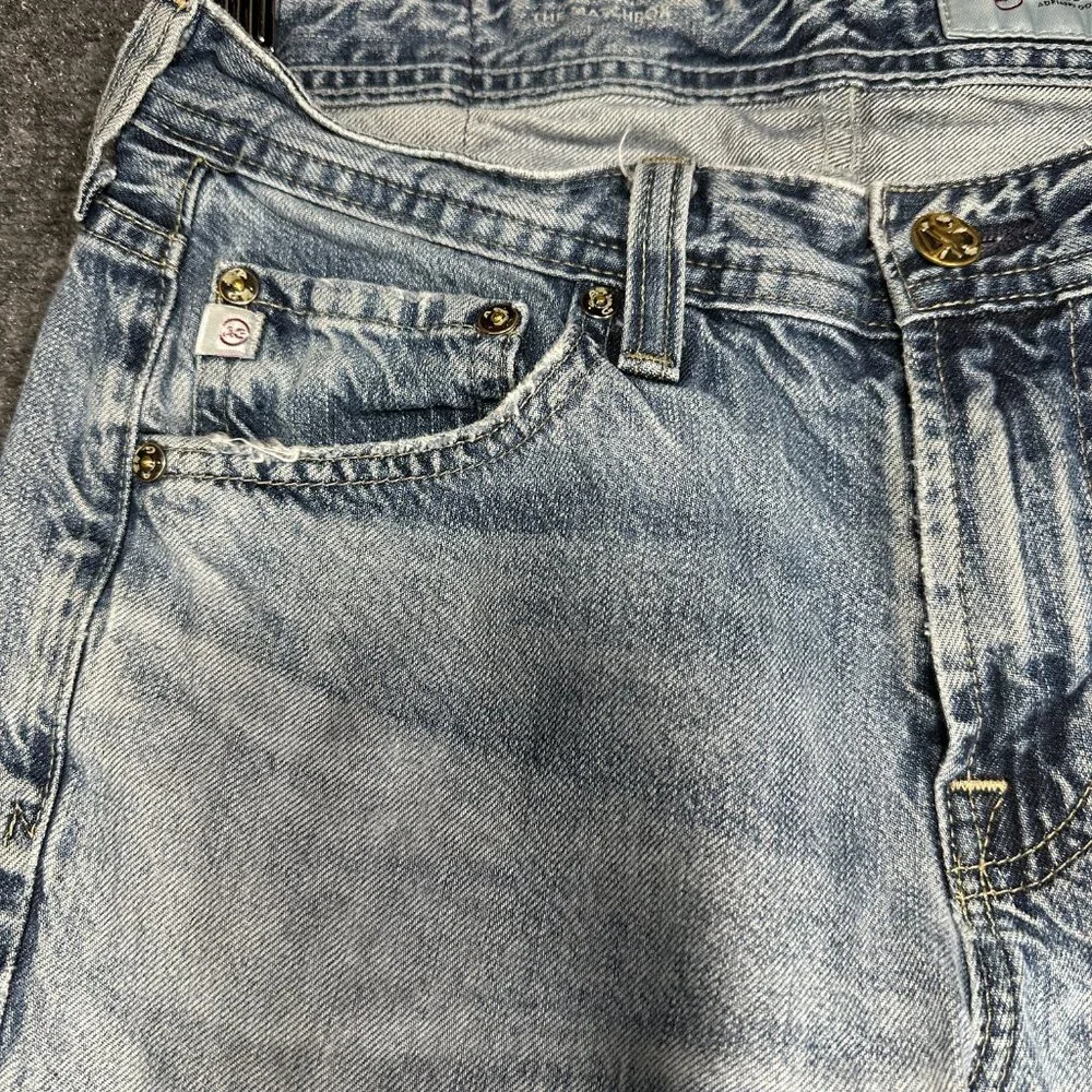 AG Adriano Goldschmied Jeans Mens 30 Straight Light Cotton Stretch Broken In - Picture 4 of 9